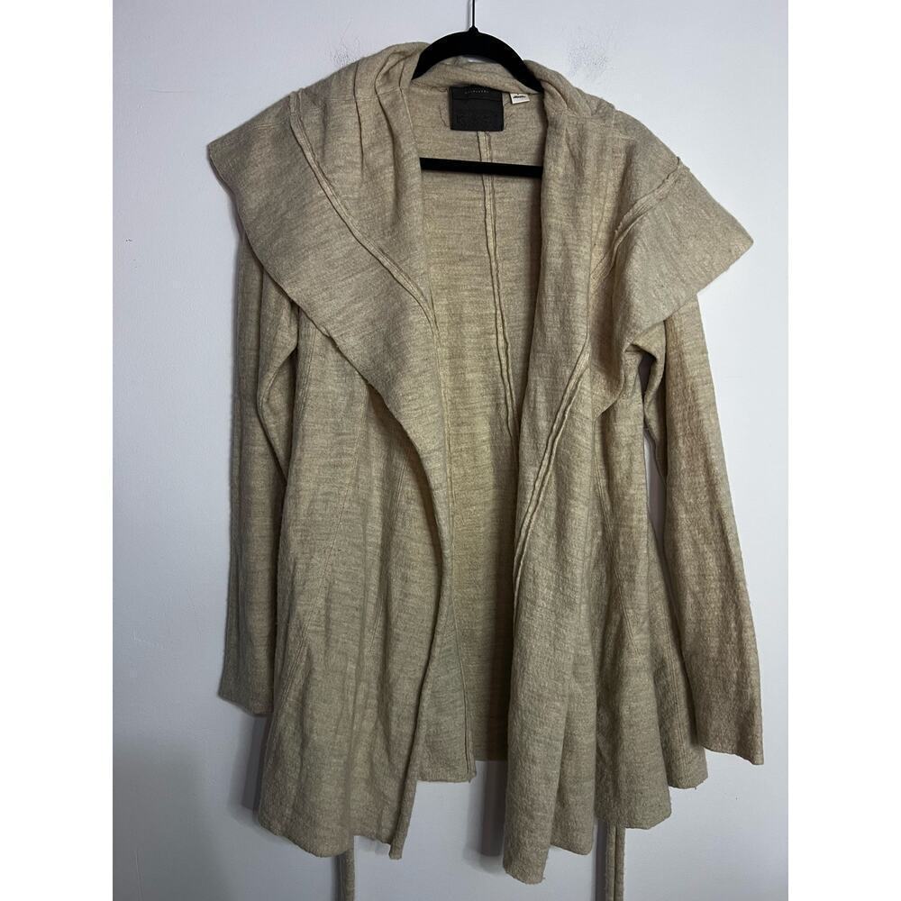 Anthropologie Guinevere 100% Wool Tie Cardigan Medium